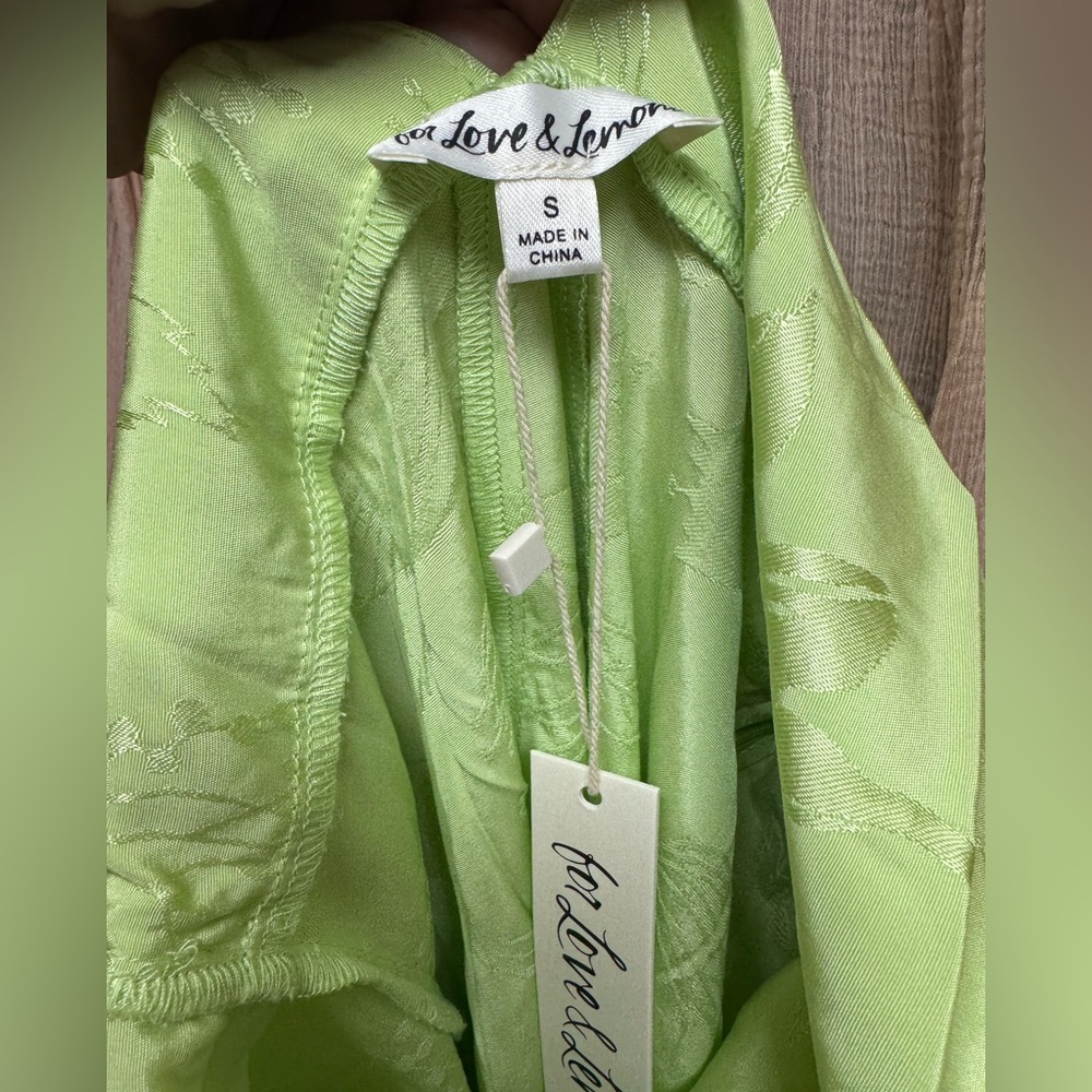 For Love And Lemons Lime Asymmetrical Dress - Picture 5 of 5